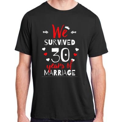 Funny 30th Wedding Anniversary Gifts For Couples Adult ChromaSoft Performance T-Shirt