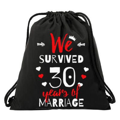 Funny 30th Wedding Anniversary Gifts For Couples Drawstring Bag