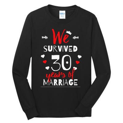 Funny 30th Wedding Anniversary Gifts For Couples Tall Long Sleeve T-Shirt