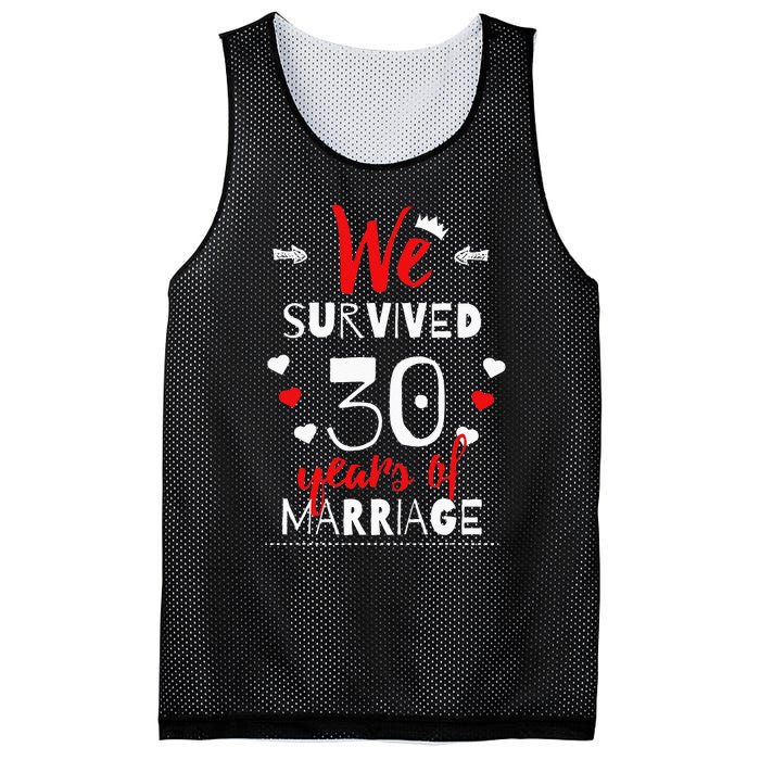 Funny 30th Wedding Anniversary Gifts For Couples Mesh Reversible Basketball Jersey Tank