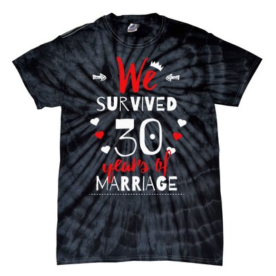 Funny 30th Wedding Anniversary Gifts For Couples Tie-Dye T-Shirt