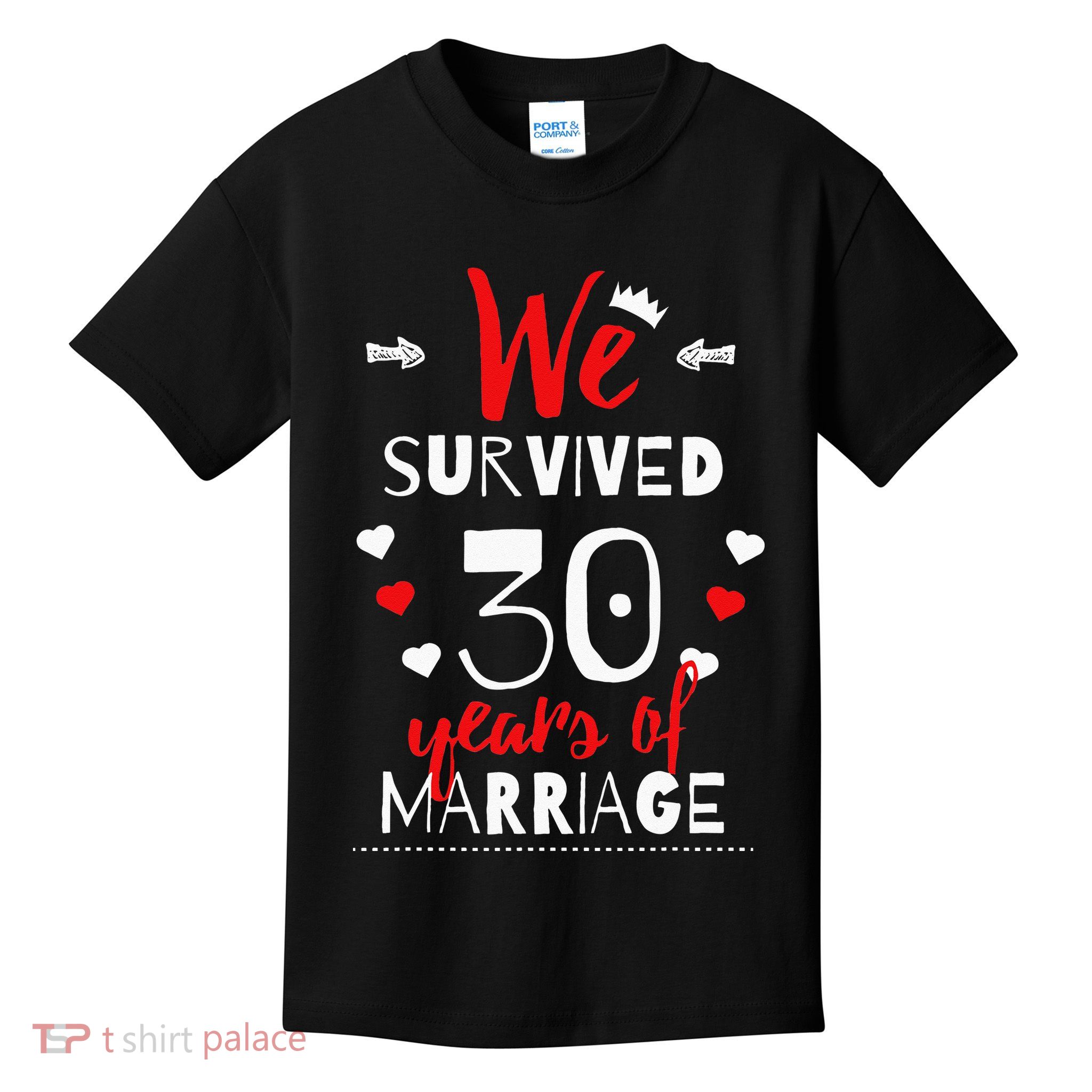 Funny 30th Wedding Anniversary Gifts For Couples Kids T-Shirt