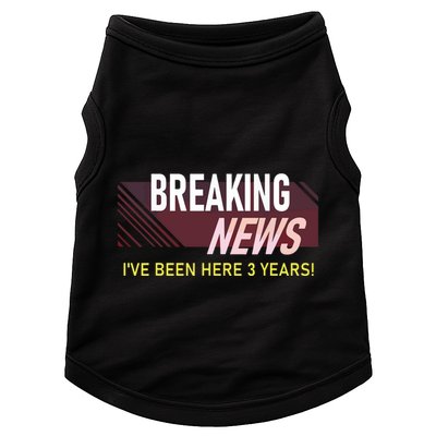 Funny 3 Year Work Anniversary 3rd Employee Appreciation Meme Doggie Tank