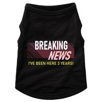 Funny 3 Year Work Anniversary 3rd Employee Appreciation Meme Doggie Tank