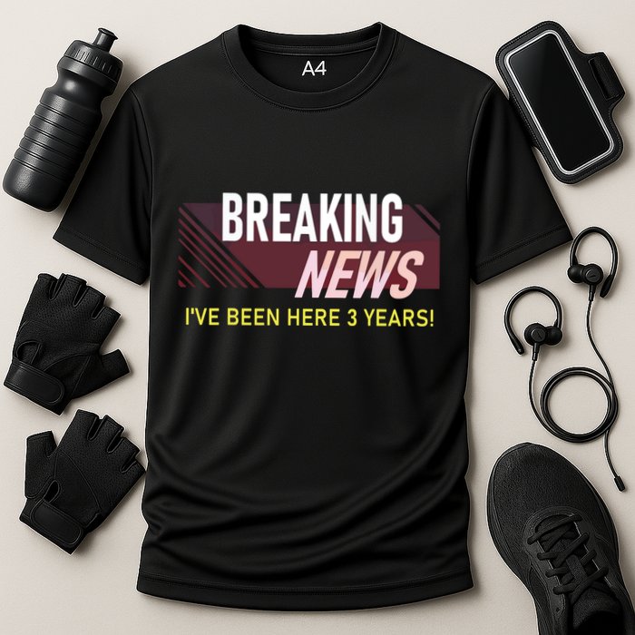 Funny 3 Year Work Anniversary 3rd Employee Appreciation Meme Performance Shirt