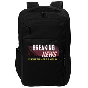 Funny 3 Year Work Anniversary 3rd Employee Appreciation Meme Impact Tech Backpack