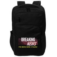 Funny 3 Year Work Anniversary 3rd Employee Appreciation Meme Impact Tech Backpack
