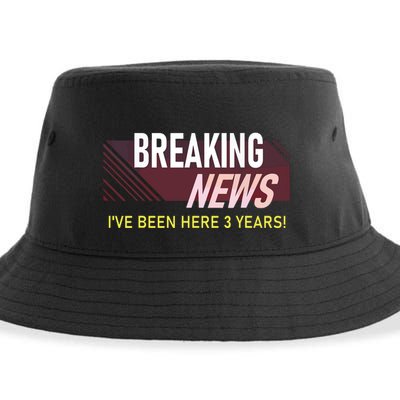 Funny 3 Year Work Anniversary 3rd Employee Appreciation Meme Sustainable Bucket Hat