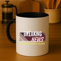 Funny 3 Year Work Anniversary 3rd Employee Appreciation Meme Mug