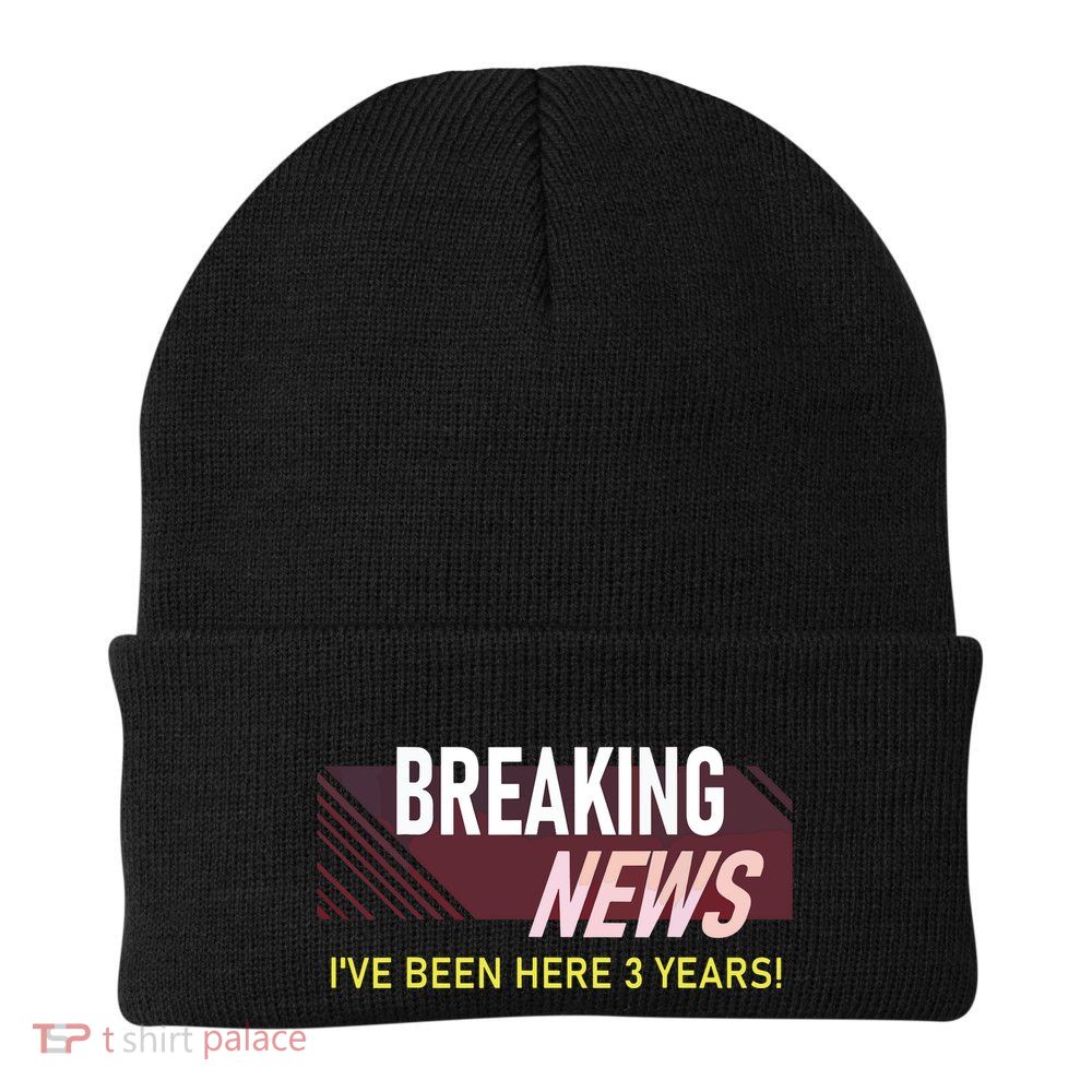 Funny 3 Year Work Anniversary 3rd Employee Appreciation Meme Beanie