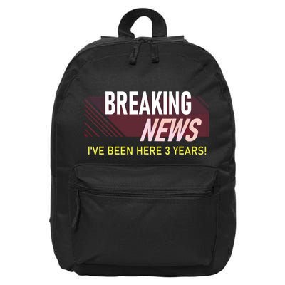 Funny 3 Year Work Anniversary 3rd Employee Appreciation Meme 16 in Basic Backpack