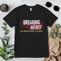Funny 3 Year Work Anniversary 3rd Employee Appreciation Meme Premium T-Shirt