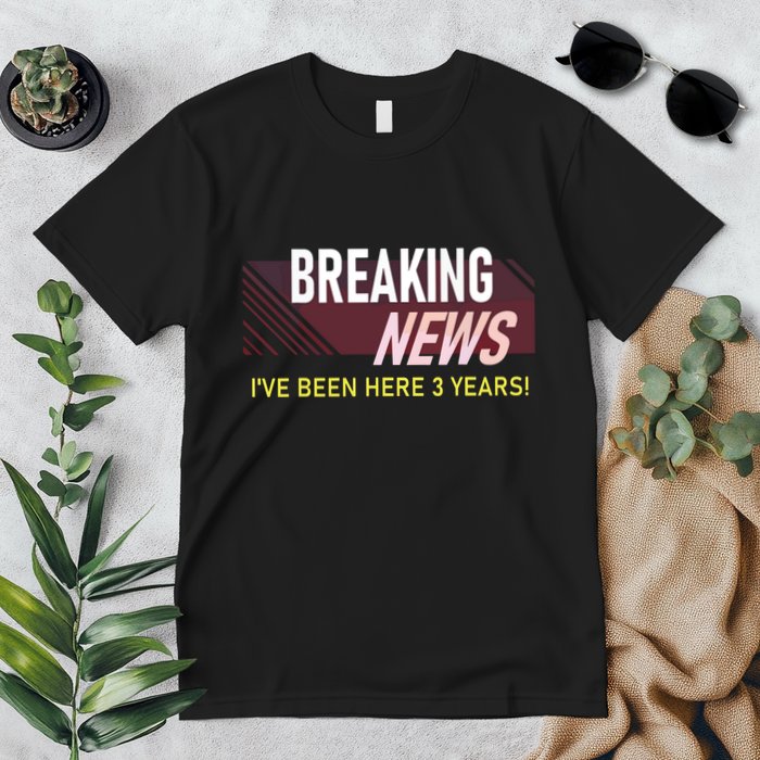 Funny 3 Year Work Anniversary 3rd Employee Appreciation Meme Premium T-Shirt