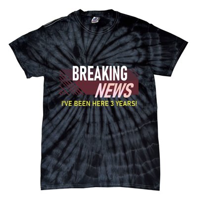 Funny 3 Year Work Anniversary 3rd Employee Appreciation Meme Tie-Dye T-Shirt