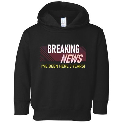 Funny 3 Year Work Anniversary 3rd Employee Appreciation Meme Toddler Hoodie