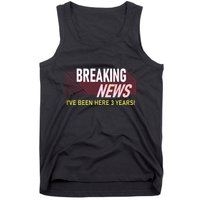 Funny 3 Year Work Anniversary 3rd Employee Appreciation Meme Tank Top
