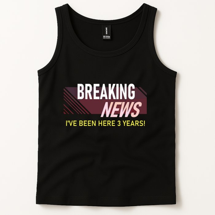 Funny 3 Year Work Anniversary 3rd Employee Appreciation Meme Tank Top