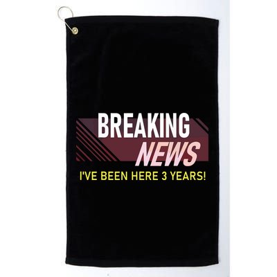 Funny 3 Year Work Anniversary 3rd Employee Appreciation Meme Golf Towel