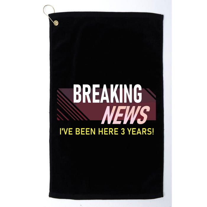 Funny 3 Year Work Anniversary 3rd Employee Appreciation Meme Golf Towel
