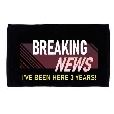 Funny 3 Year Work Anniversary 3rd Employee Appreciation Meme Microfiber Hand Towel