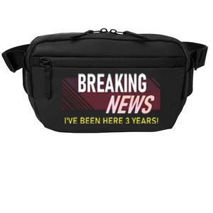 Funny 3 Year Work Anniversary 3rd Employee Appreciation Meme Crossbody Pack