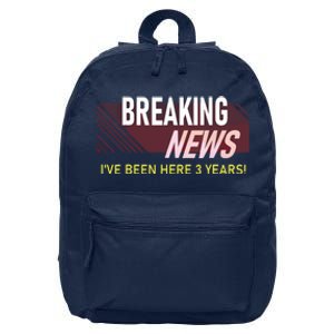 Funny 3 Year Work Anniversary 3rd Employee Appreciation Meme 16 in Basic Backpack