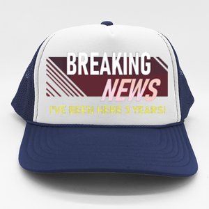 Funny 3 Year Work Anniversary 3rd Employee Appreciation Meme Trucker Hat