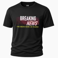 Funny 35 Year Work Anniversary 35th Employee Appreciation Cooling Performance Crew T-Shirt