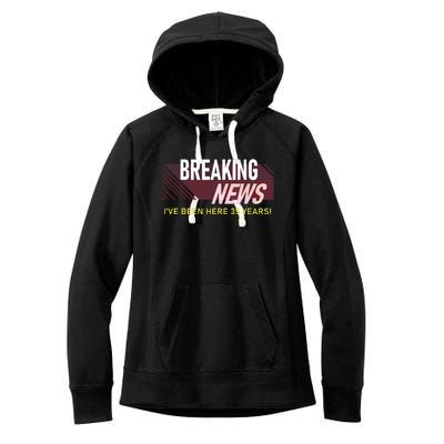 Funny 35 Year Work Anniversary 35th Employee Appreciation Women's Fleece Hoodie