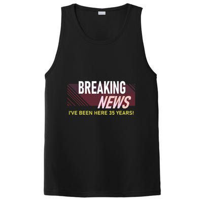 Funny 35 Year Work Anniversary 35th Employee Appreciation PosiCharge Competitor Tank