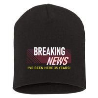 Funny 35 Year Work Anniversary 35th Employee Appreciation Short Acrylic Beanie