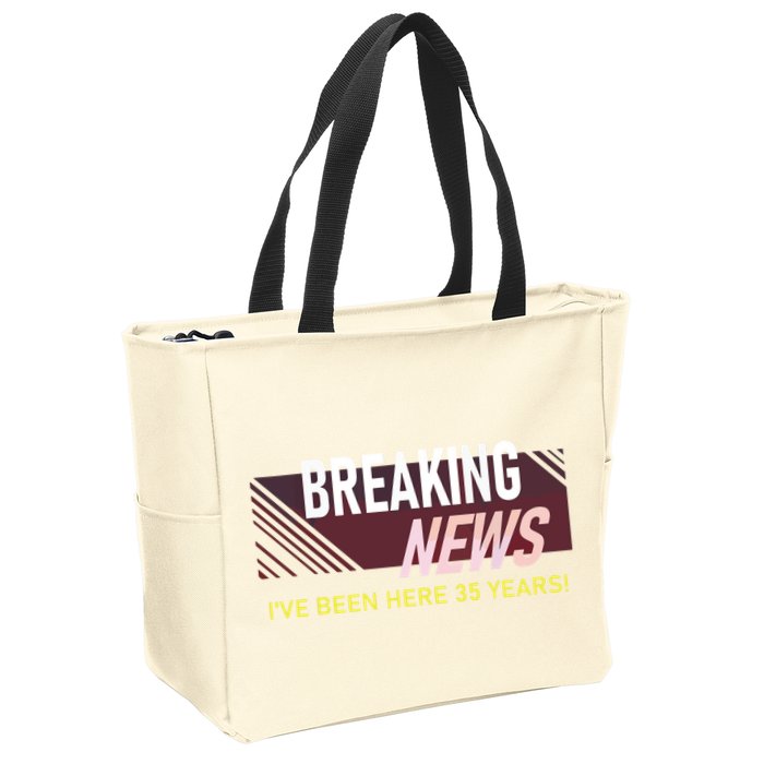 Funny 35 Year Work Anniversary 35th Employee Appreciation Zip Tote Bag