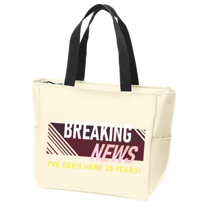 Funny 35 Year Work Anniversary 35th Employee Appreciation Zip Tote Bag