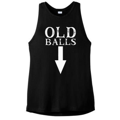 Funny 40th 50th 60th Birthday Gag Idea Old Mans Birthday Ladies PosiCharge Tri-Blend Wicking Tank