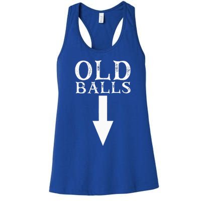 Funny 40th 50th 60th Birthday Gag Idea Old Mans Birthday Women's Racerback Tank