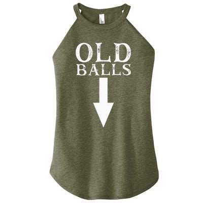 Funny 40th 50th 60th Birthday Gag Idea Old Mans Birthday Women's Perfect Tri Rocker Tank