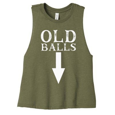 Funny 40th 50th 60th Birthday Gag Idea Old Mans Birthday Women's Racerback Cropped Tank