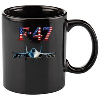 F 47 Aircraft Fighter Jet USA F-47 Fighter Jet Merch 11oz C Handle Ceramic Mug