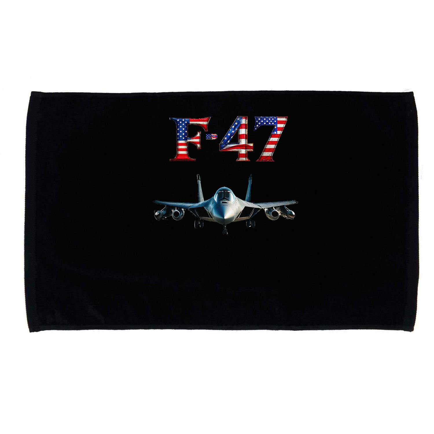 F 47 Aircraft Fighter Jet USA F-47 Fighter Jet Merch Microfiber Hand Towel