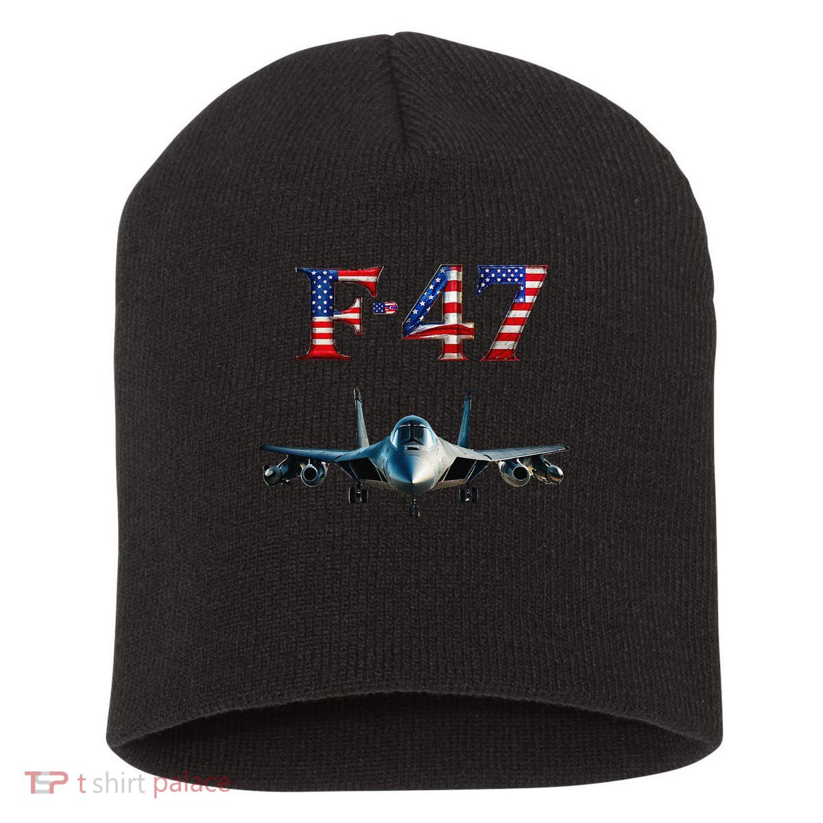 F 47 Aircraft Fighter Jet USA F-47 Fighter Jet Merch Short Acrylic Beanie
