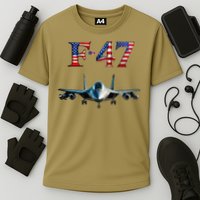 F 47 Aircraft Fighter Jet USA F-47 Fighter Jet Merch Cooling Performance Crew T-Shirt