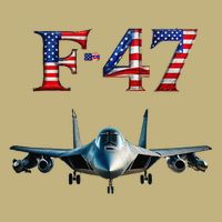 F 47 Aircraft Fighter Jet USA F-47 Fighter Jet Merch Cooling Performance Crew T-Shirt