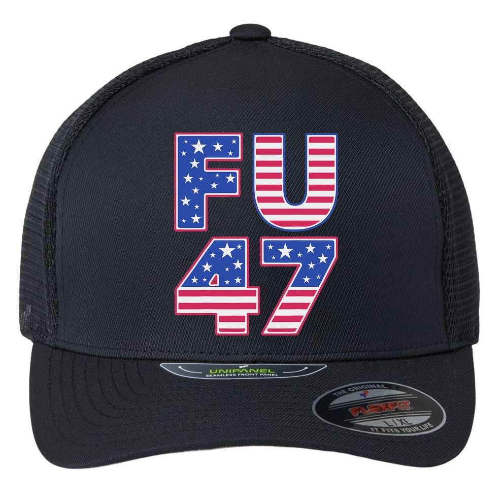 FU 47 Anti Trump Flexfit Unipanel Trucker Cap