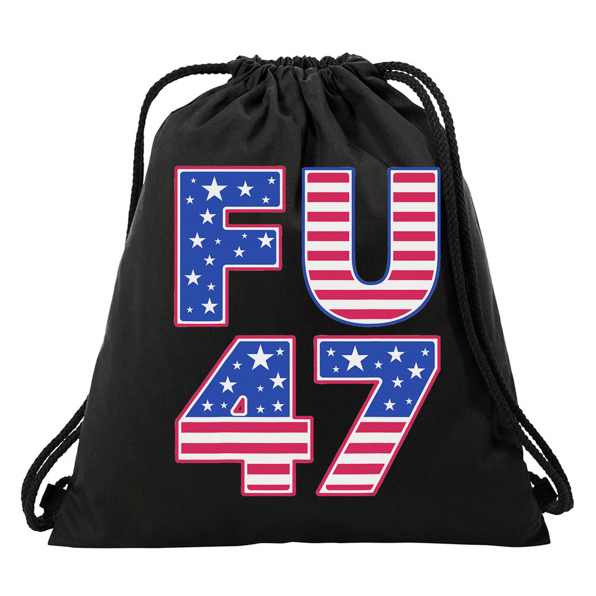 FU 47 Anti Trump Drawstring Bag