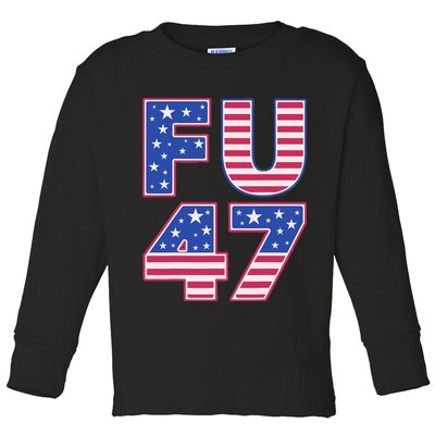 FU 47 Anti Trump Toddler Long Sleeve Shirt
