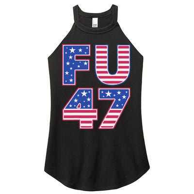 FU 47 Anti Trump Women's Perfect Tri Rocker Tank