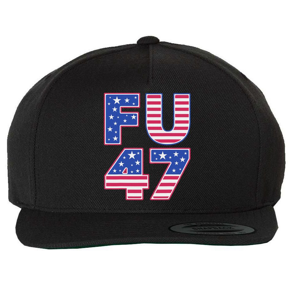 FU 47 Anti Trump Wool Snapback Cap