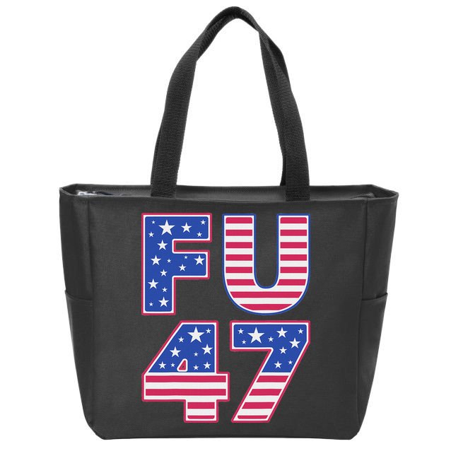 FU 47 Anti Trump Zip Tote Bag