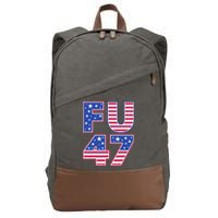 FU 47 Anti Trump Cotton Canvas Backpack