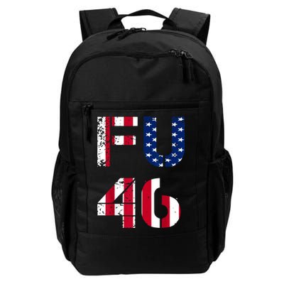 FU 46 Anti Biden Vintage Retro Distressed American Flag Backpack